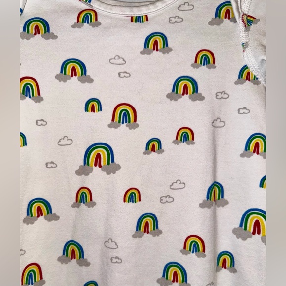 Hanna Andersson Size 3-6 Months 60 cm Sleep Sack Gown Rainbows Pima Cotton - Picture 2 of 4